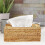 Flameer Rattan Tissue Box Organizer Θήκη για Χαρτομάντιλα για Ξύλινο Σαλόνι Ξενοδοχείου και 4