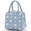 Τσάντα φαγητού Daisy Flowers Lunch Box για γυναίκες, ρετρό εκτύπωση, θερμικές τσάντες 4