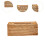 Flameer Rattan Tissue Box Organizer Θήκη για Χαρτομάντιλα για Ξύλινο Σαλόνι Ξενοδοχείου και 5