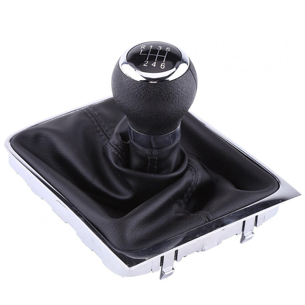 6 Speed Gear Shift Knob With Boot Kit For Vw Passat B6 20052012, Durable Comfortable Grip 9044945769357