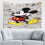 Ταπισερί τοίχου Mickey Mouse για αγόρια, κορίτσια, διακόσμηση υπνοδωματίου, σαλόνι 60*40in 1