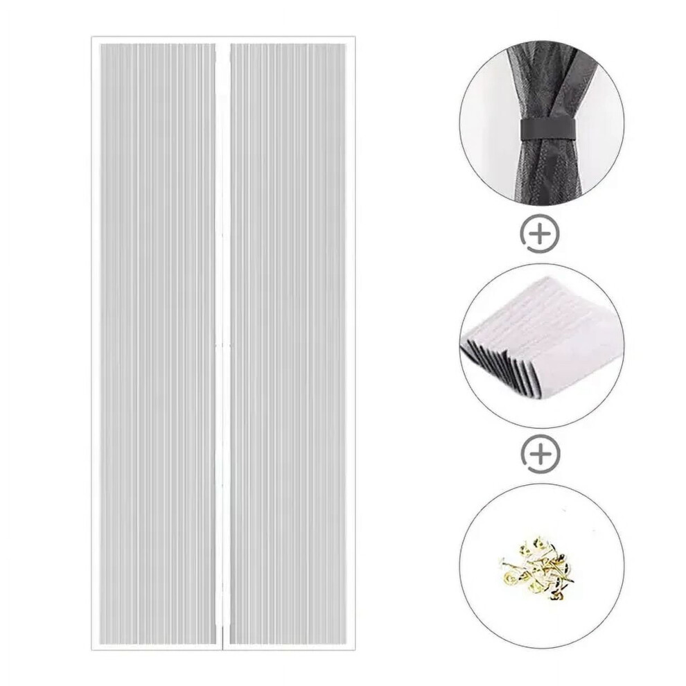 Dekaxid Mosquito Proof Door Curtain Non-Woven Fabric Door Screens Anti-Mosquito Net Fly Insect Screen Punch-Free Magnetic Door Curtains 9191629510214