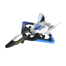 Viflosae afstandsbestuurbare gevechtsvliegtuig met luchtfotografie, compatibel met schuimrubberen modeldrone voor jongens (zonder camera).