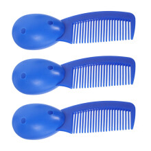 Gevangeniskam 3 stuks kammen korte plastic handgreep zacht rubber heren haar kleine man