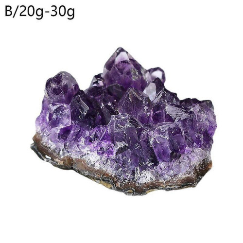 Φυσικός Αμέθυστος Χαλαζίας Γεώδης Druz y Crystal Cluster Δείγμα Θεραπείας. O9L2