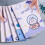 Caderno Xubond, 5 unidades, tamanho A5, com linhas decorativas, capa fofa de 8 polegadas x 5,5 polegadas, pautado com 0,8 mm de espessura, 30 folhas 5