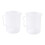 2x Messbecher, 250 ml, durchsichtiger weißer Kunststoffbecher 1