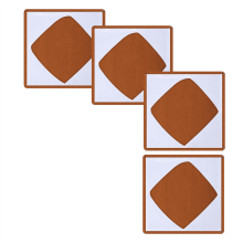 Conjunto de 4 capas protetoras antiaderentes e reutilizáveis para prensa térmica (38 x 38 cm)