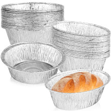 Guangmc40 pezzi Teglie per crostate in alluminio usa e getta, teglie da forno, piccole teglie per torte