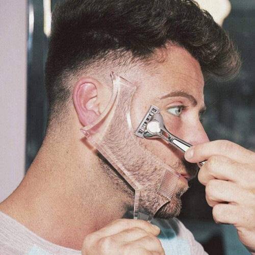 Εργαλείο διαμόρφωσης γενειάδας με χτένα για τέλειο ευθυγράμμιση και τελείωμα,