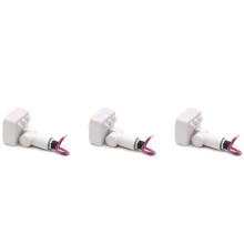 Mini sensor infravermelho de presença humana 3X220V com interruptor, holofote LED e sensor de movimento PIR, ajustável e branco.
