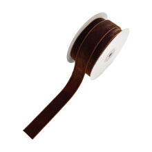 Dunkelkhakifarbenes Samtband, hellbraunes Geschenkpapierband, einzelnes dünnes hellbraunes Samtband zum Verpacken von Geschenken, Bastelarbeiten,