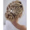 Presilhas de cabelo com cristais para noiva e damas de honra, prateadas. 1
