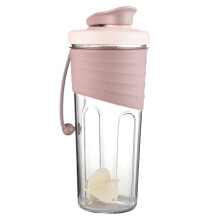 Hariumiu Protein Shake Bottle 700ml, Leakproof & Food Grade, High Temp Resistant, Portable Shaker for Workout Gym, Compatible with Protein Mixers