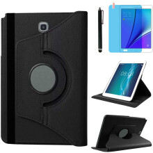 Custodia compatibile con Samsung Galaxy Tab A8.0 pollici 2015 (SM-T350T351T355SM-P350P355) - Custodia con supporto girevole a 360 gradi Smart