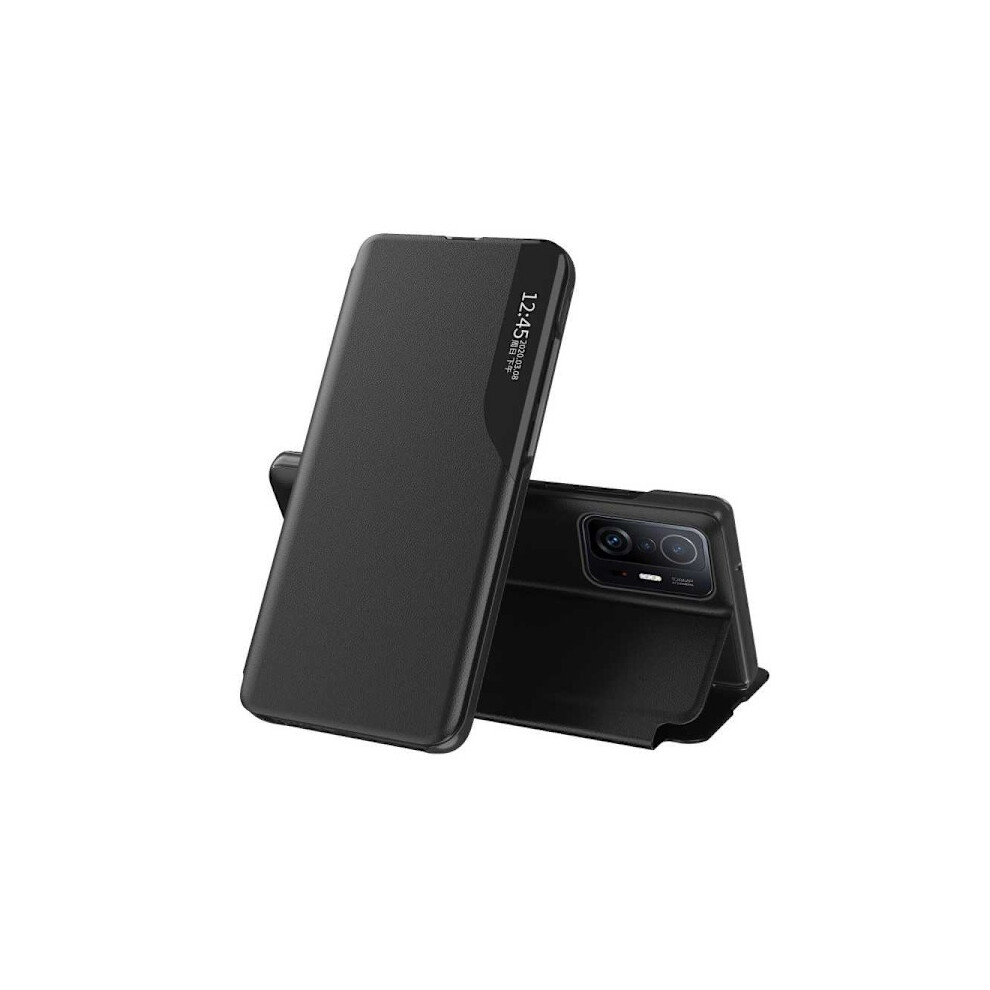 Compatible With Xiaomi Mi 11T / 11T Pro Stylish Smart View Case - Black 9191629551484