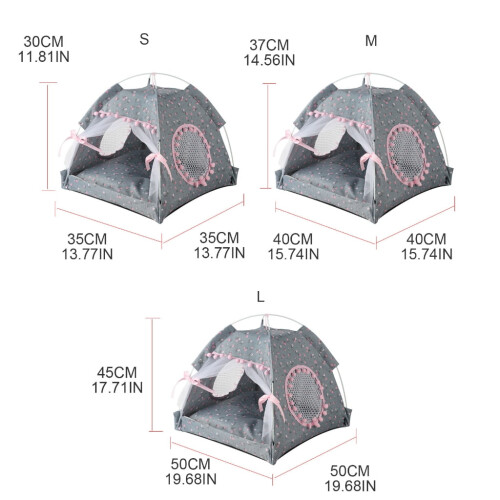 Tenda pieghevole WINDLAND per cani, gatti e cuccioli, ideale per esterni e interni. 2