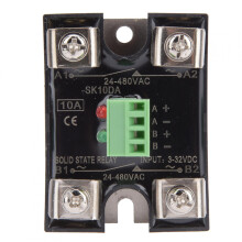 Acessórios para relés, relé SSR de controle CC/CA para módulo de potência industrial para fonte de alimentação CC (10A (BERM-SK10DA))