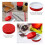 12 Pcs Mason Jar Lids Bottles Regular Child Cup Red Tinplate 3