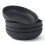 JoyJolt Mesa 4pc Stoneware Pasta Bowl set, 40oz - Matte Black 1