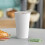 VeZee 16oz Λευκά χάρτινα ποτήρια ζεστού νερού μιας χρήσης, συμβατά με ζεστά/κρύα 2