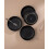 JoyJolt Mesa 4pc Stoneware Pasta Bowl set, 40oz - Matte Black 5