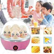 Multi Functional Egg Steamer, Single Layer Egg Cooker, Mini Stainless Steel Breakfast Machine Compatible with Kitchen Use