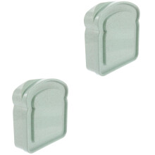 2 Count Sandwich Box Microwave Safe Containers with Lids Reusable Bakery Boxes Lunch Sub Child Toddler