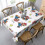 Mario Rectangular Tablecloth Water Resistance Antiwrinkle Spillproof Soft Fabric Table Cloth 60"X90" 7