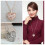 Designice AYYUFE Damen Hohlherz-Lätzchen-Statement-Lange Pulloverkette 4