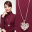 Designice AYYUFE Damen Hohlherz-Lätzchen-Statement-Lange Pulloverkette 5