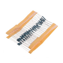JUNTEX 100 stk. 1k ohm 1/4W metalfilmmodstand 1kohm 0,25W 1% til Arduino