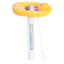 ZPSHYD Termómetro Flotante para Piscina, termómetro con Forma de Dibujos Animados para Piscinas Exteriores e Interiores con Pantalla ?/?