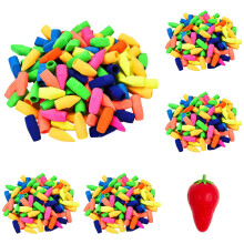 15 unidades de borrachas para lápis multicoloridas, ponteiras de borracha para lápis, material de correção, tampas de borracha para lápis,