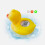 Baby badetermometer, gult andedesign 2