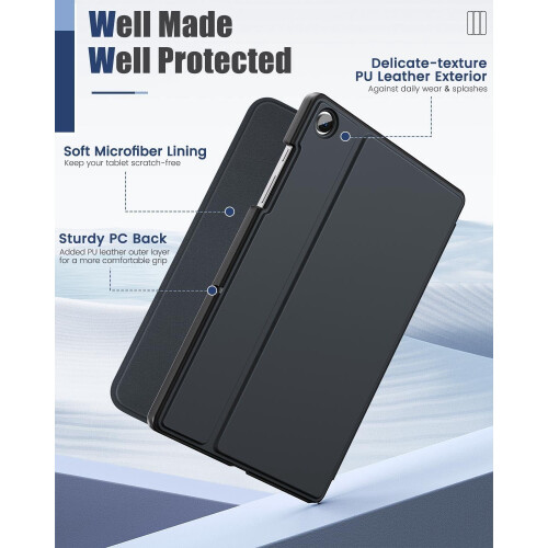 Capa compatível com Samsung Galaxy Tab A9 Plus de 11 polegadas (2023), capa protetora fina e rígida com visualização em múltiplos ângulos. 2