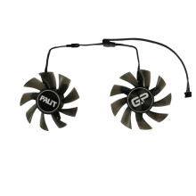 Lot de 2 ventilateurs de 75 mm (80 pouces) pour carte graphique DIY, refroidisseur VGA, FD8015U12D, pour WinFast GTX1650 SUPER GP OC, remplacement