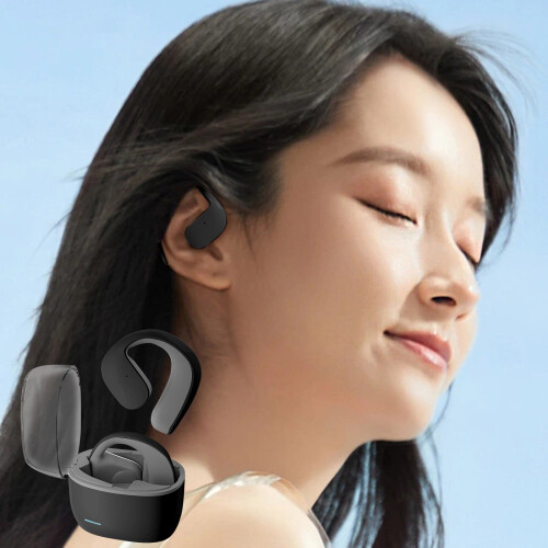 Txmfgh Νέα ακουστικά Bluetooth5.3 που κρέμονται στο αυτί, χωρίς ενσωματωμένα ακουστικά με 1