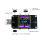 A3USB Tester Χρώμα Type-C Ψηφιακό βολτόμετρο Μετρητής ρεύματος Ανιχνευτής αμπερόμετρου 8