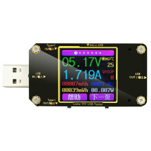 A3USB Tester Farbiges digitales Typ-C-Voltmeter Strommesser Amperemeter Detektor Powerbank-Ladegerät-Anzeige