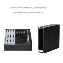 M06Mini Case Desktop Case MINI-ITX per PC, versatile ed efficiente case di controllo industriale con supporto telescopico