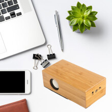 Cyber Monday-aanbiedingen 2024: Viflosae Black Tech Sensing kleine luidspreker, draadloze subwoofer, hoog volume, vintage houten desktopgeluidssysteem