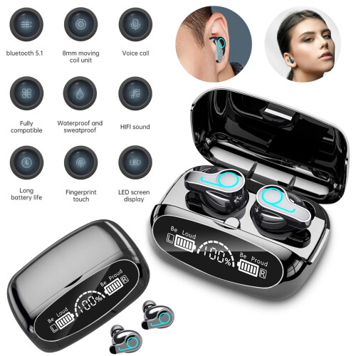 Ακουστικά Bluetooth5.1 Avtoify M32B με κουτί φόρτισης Ασύρματα ακουστικά 9D Στερεοφωνικά
