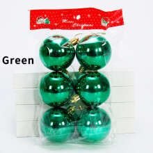 6 Stück/Lot 6 cm/2,4 Zoll Weihnachtsbaumschmuck, farbige Hohlkugeln, Ornamente zum Aufhängen, Kugeln für Heim-, Bar- und Partydekoration
