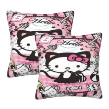Capas de almofada Hello Kitty, pacote com 2 unidades, 40x40 cm (16"x16")