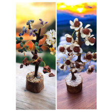 Sieben Chakra-100 Perlen und Gomti Chakra Rudraksh 108 Baum-Kombination