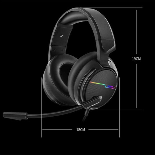 Ενσύρματα ακουστικά παιχνιδιών USB7.1 με ήχο surround για PC gamer Xiberia ακουστικά 2