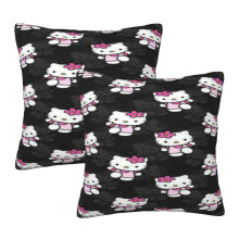 Capas de almofada Hello Kitty, pacote com 2 unidades, 50x50 cm (20" x 20")
