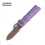 Pulseira de relógio com design retrô elegante em couro PU roxo, 20 mm 1