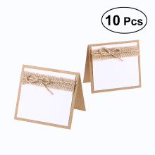 Papel de carta rústico floral Guangmc para mesa de nome S